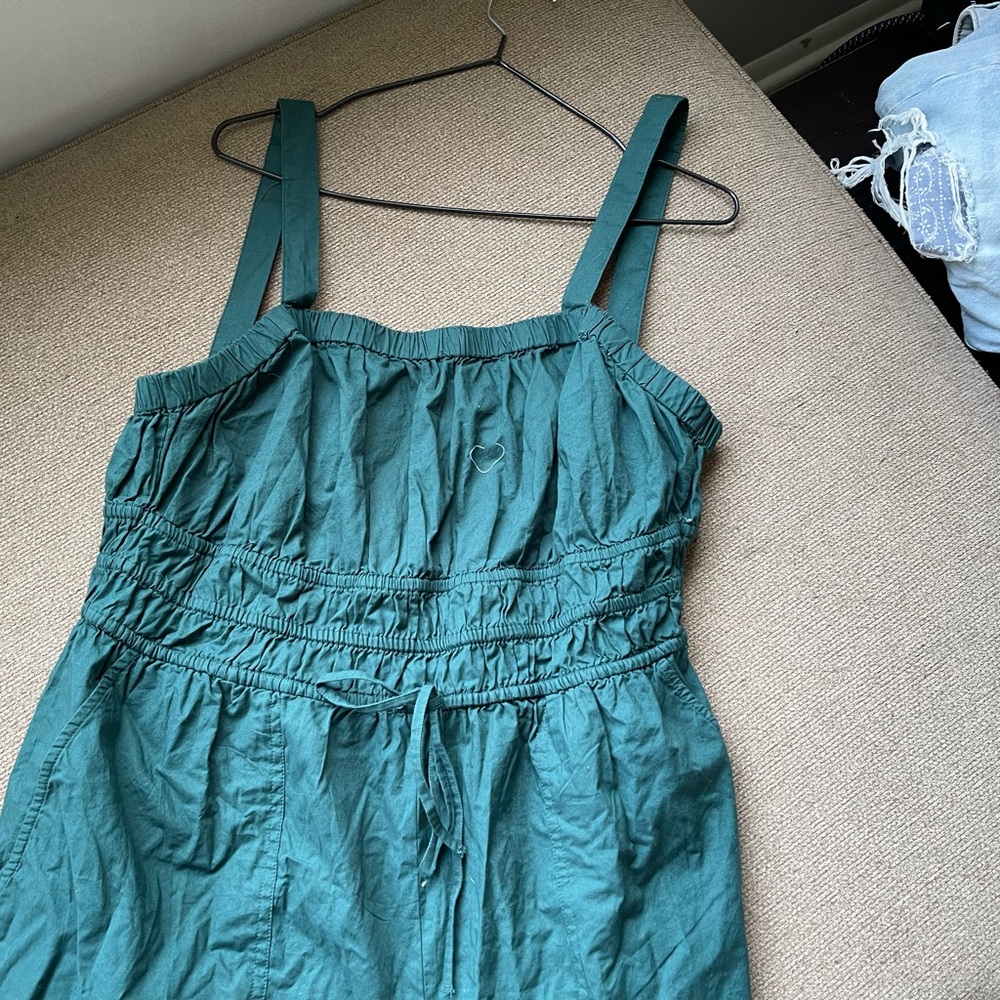 Green Sleeveless Jumpsuit